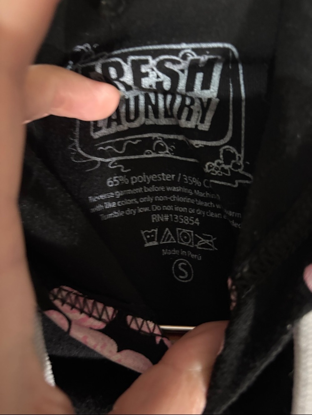 Fresh Laundry Black Sakura Scenic Short-Sleeve Hoodie - Picture 3 of 9